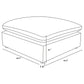 Raleigh Boucle Upholstered Ottoman Ivory