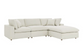 The Mist 4 PC Luxe Linen Feather Cloud Sectional