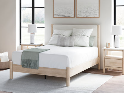 Cadmori  Upholstered Panel Bed