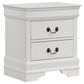 Louis Philippe 5-piece Eastern King Bedroom Set White