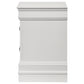 Louis Philippe 2-drawer Nightstand Bedside Table White