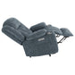 Houston Upholstered Power Lift Recliner Slate Blue