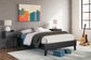 Socalle Full Platform Bed with Dresser and Nightstand