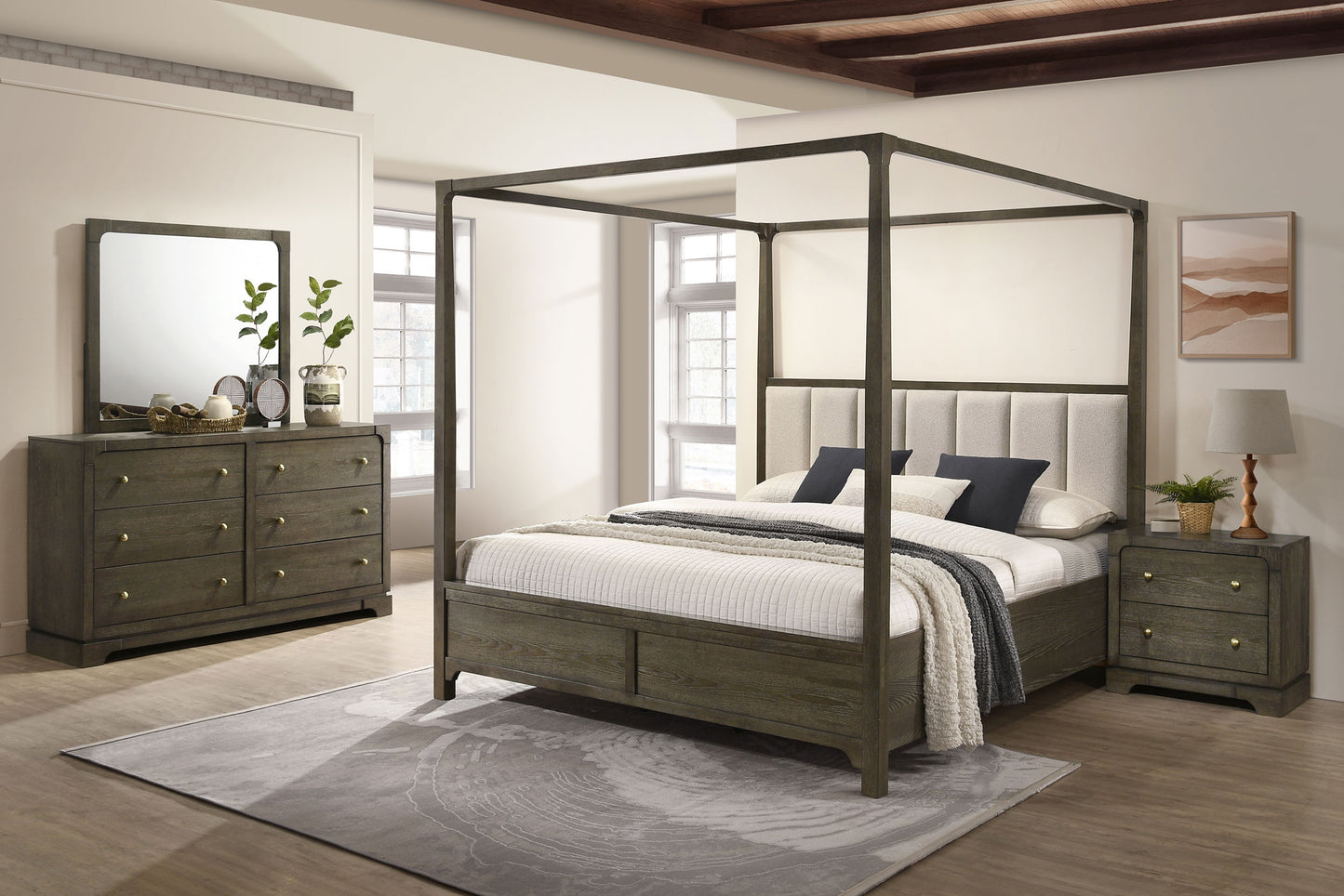 Gran Park 4-piece California King Bedroom Set Dark Cocoa