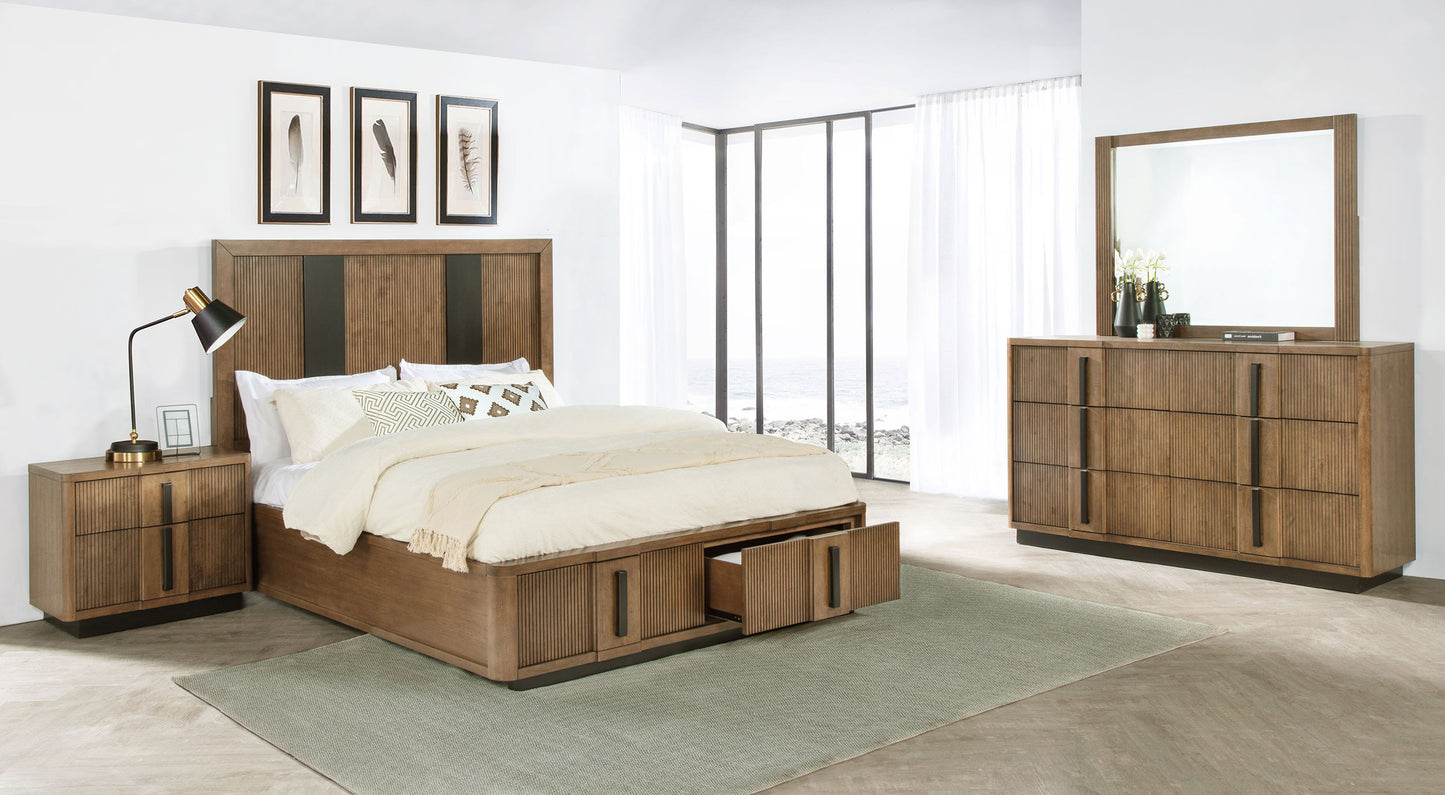 Terrace 4-piece California King Bedroom Set Ash Brown