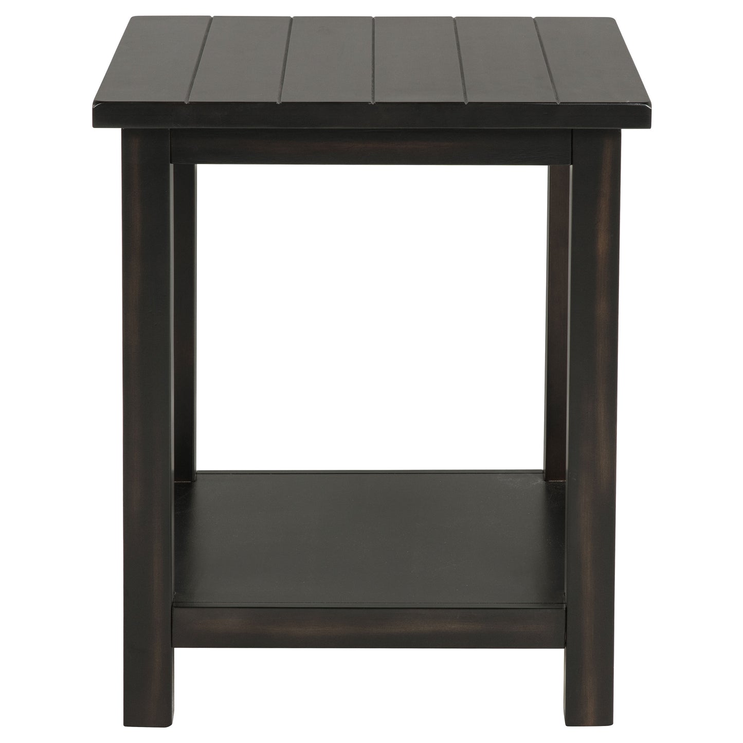 Payne Wood End Table with Shelf Java