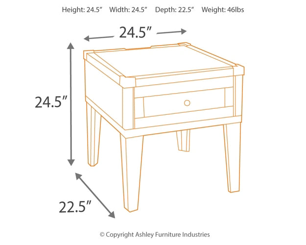 Todoe Coffee Table with 2 End Tables