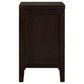 Carlton 2-drawer Nightstand Cappuccino