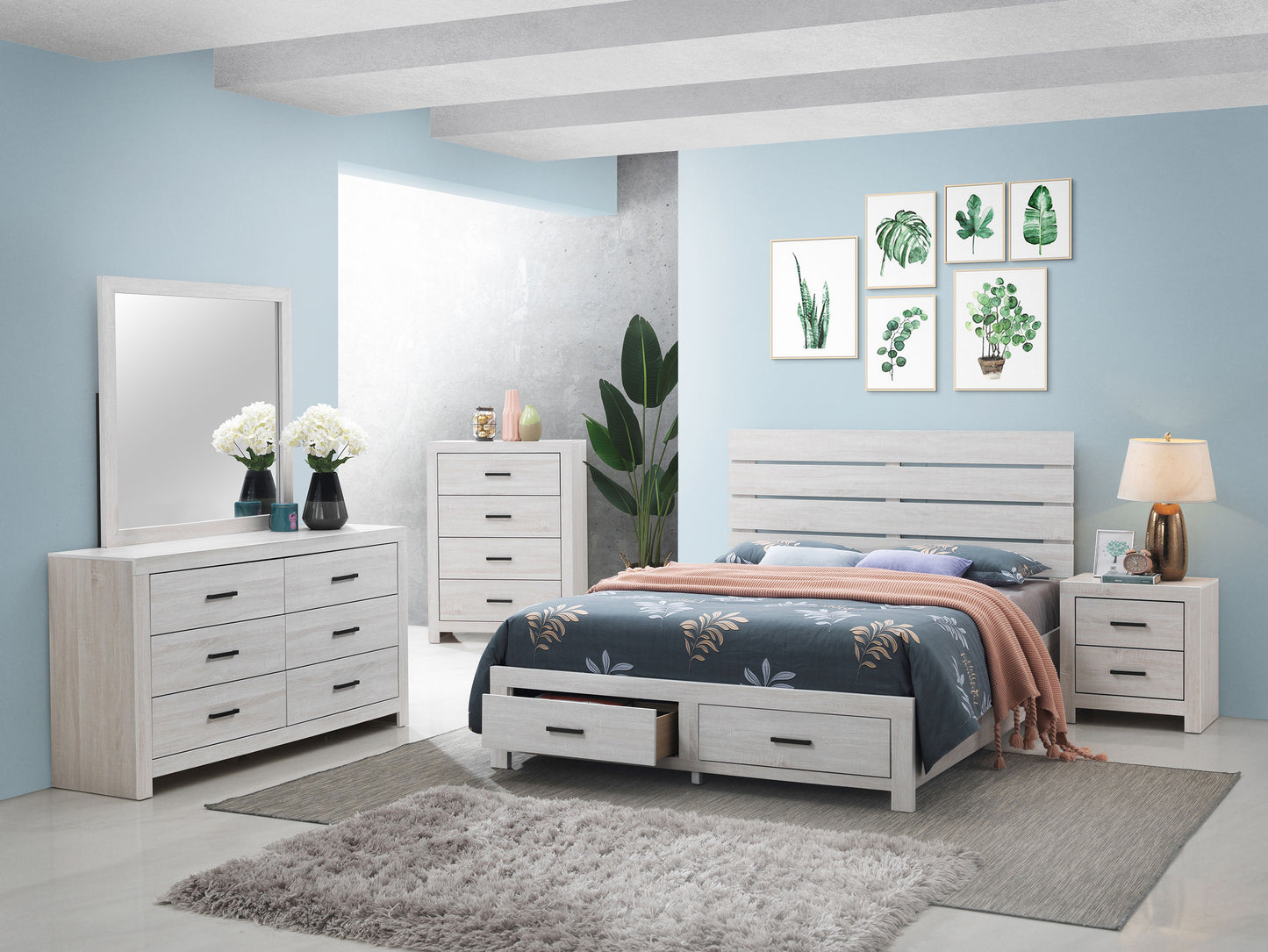 Brantford 4-drawer Bedroom Chest Coastal White