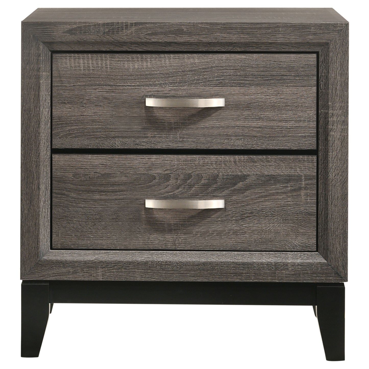 Watson 2-drawer Nightstand Grey Oak