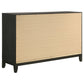 Valencia 6-drawer Dresser Black