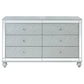 Gunnison 6-drawer Dresser Silver Metallic