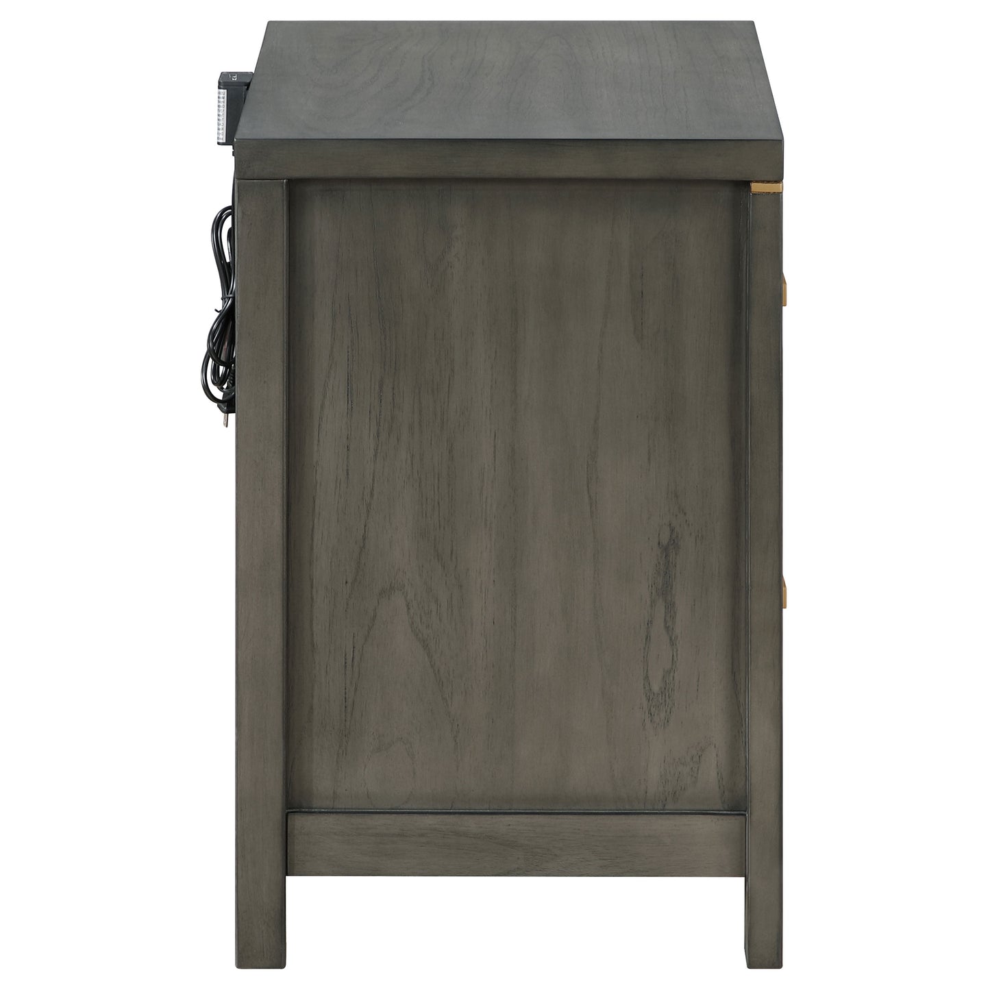 Kieran 2-drawer Nightstand Grey