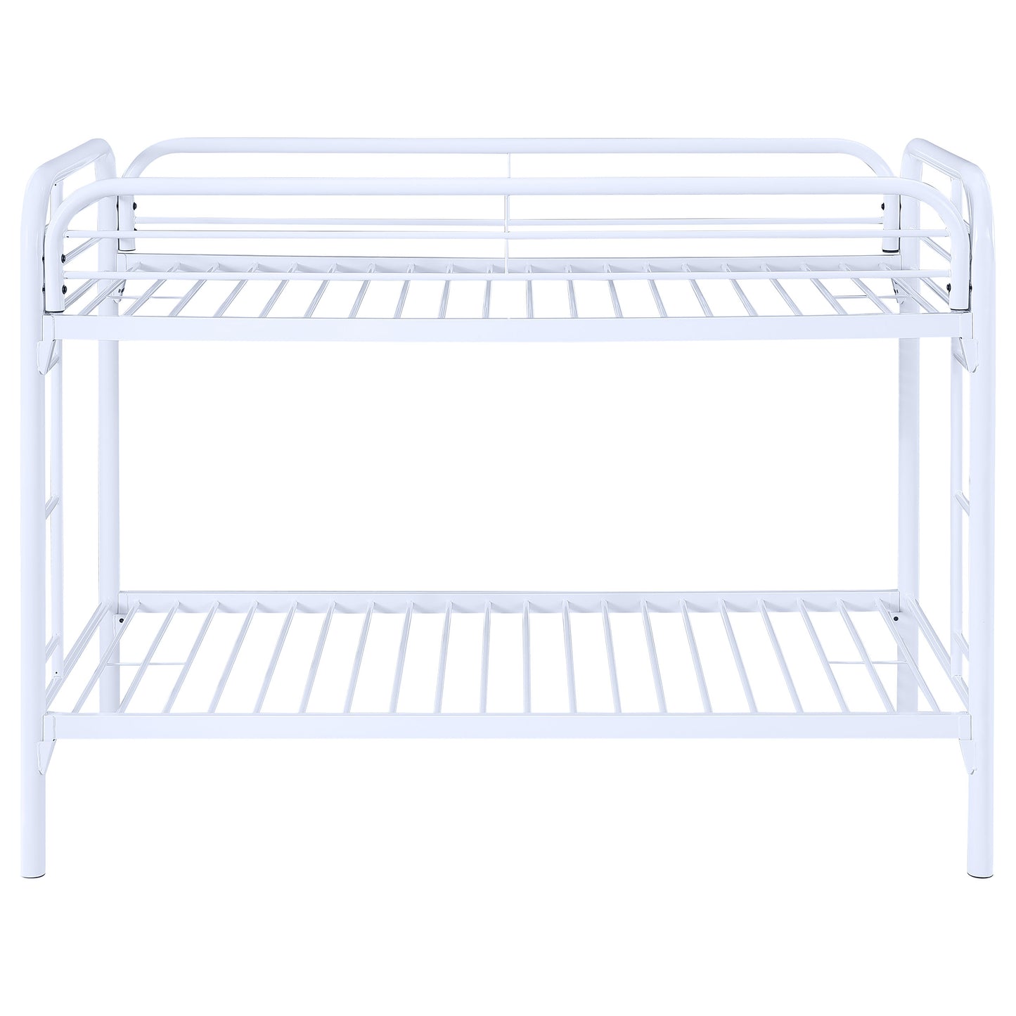 Morgan Metal Twin Over Twin Bunk Bed White