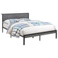 Ricky Metal Queen Panel Bed Grey