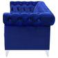 Bleker Upholstered Tuxedo Arm Tufted Sofa Blue