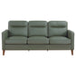 Jonah 3-piece Upholstered Track Arm Sofa Set Green