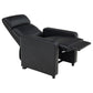 Toohey Upholstered Home Theater Push Back Recliner Black