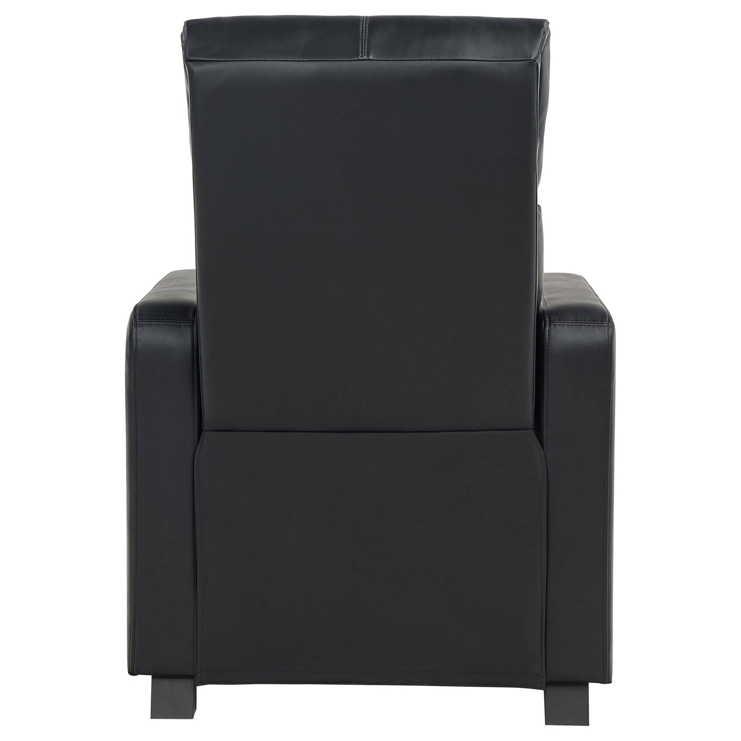 Toohey Upholstered Home Theater Push Back Recliner Black