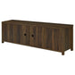 Madra 2-door Engineered Wood 79" TV Stand Dark Pine