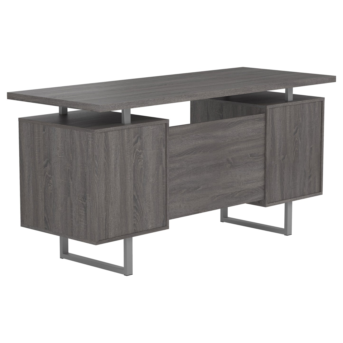 Lawtey 60-inch 2-drawer Office Computer Desk Weathered Grey