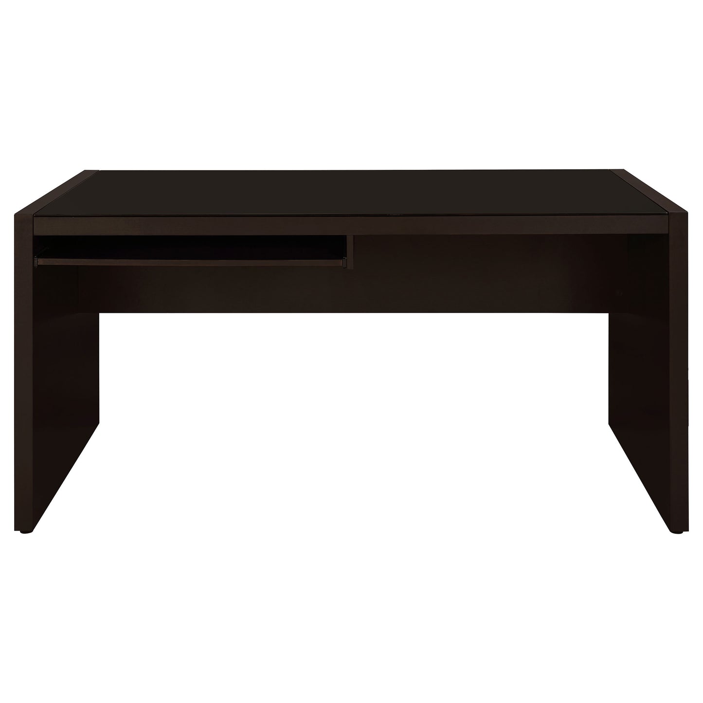 Skeena 60-inch Computer Desk with Keyboard Drawer Cappuccino