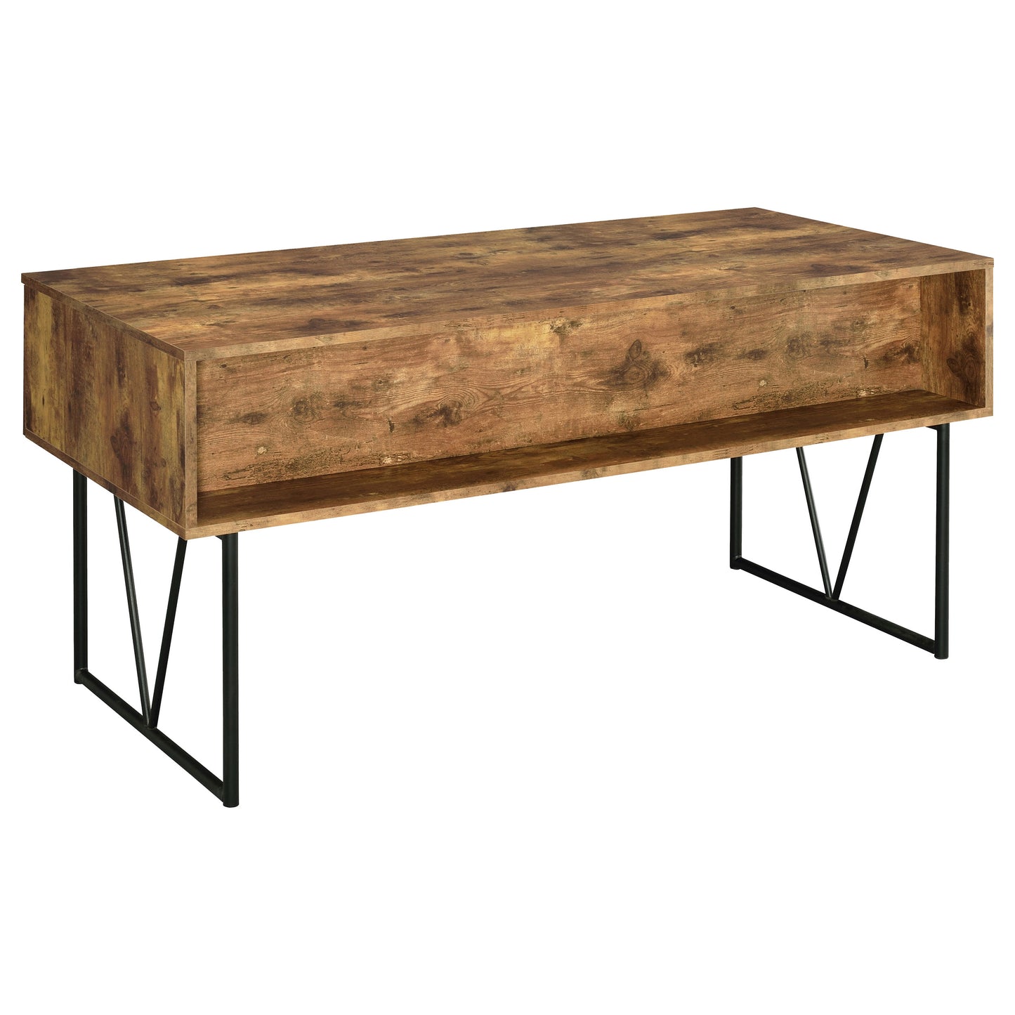 Analiese 63-inch 4-drawer Writing Desk Rustic Nutmeg