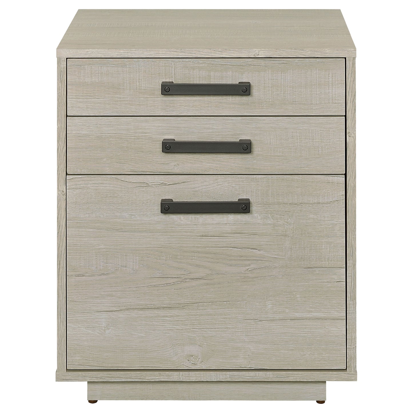 Loomis 3-drawer Home Office File Cabinet Whitewashed Grey